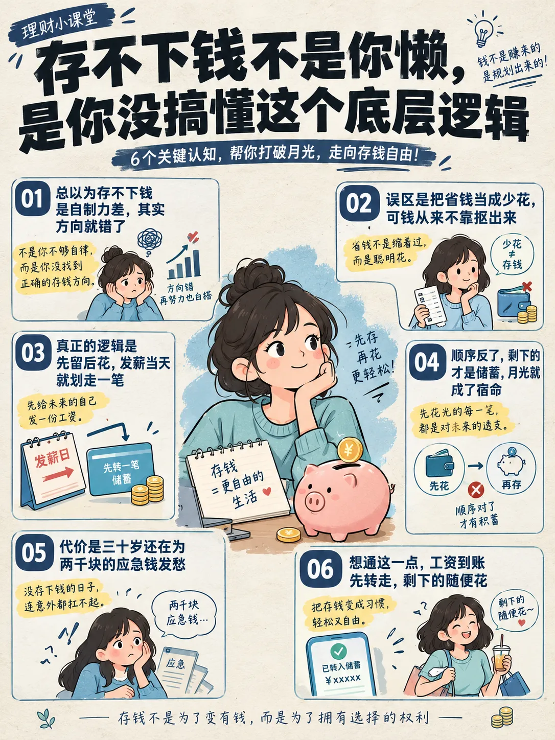 存不下💰不是你懒，是没搞懂这个底层逻辑