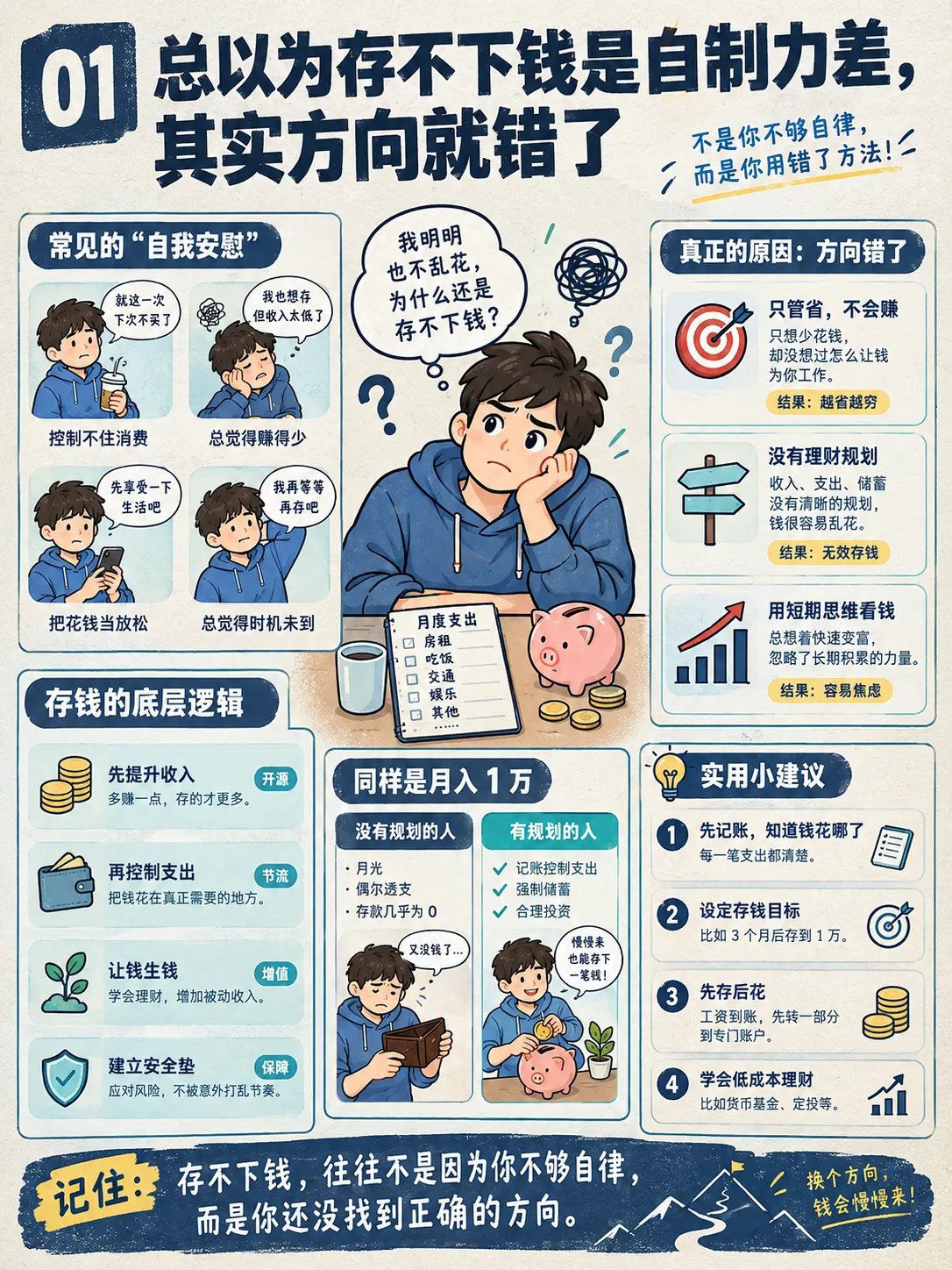 存不下💰不是你懒，是没搞懂这个底层逻辑