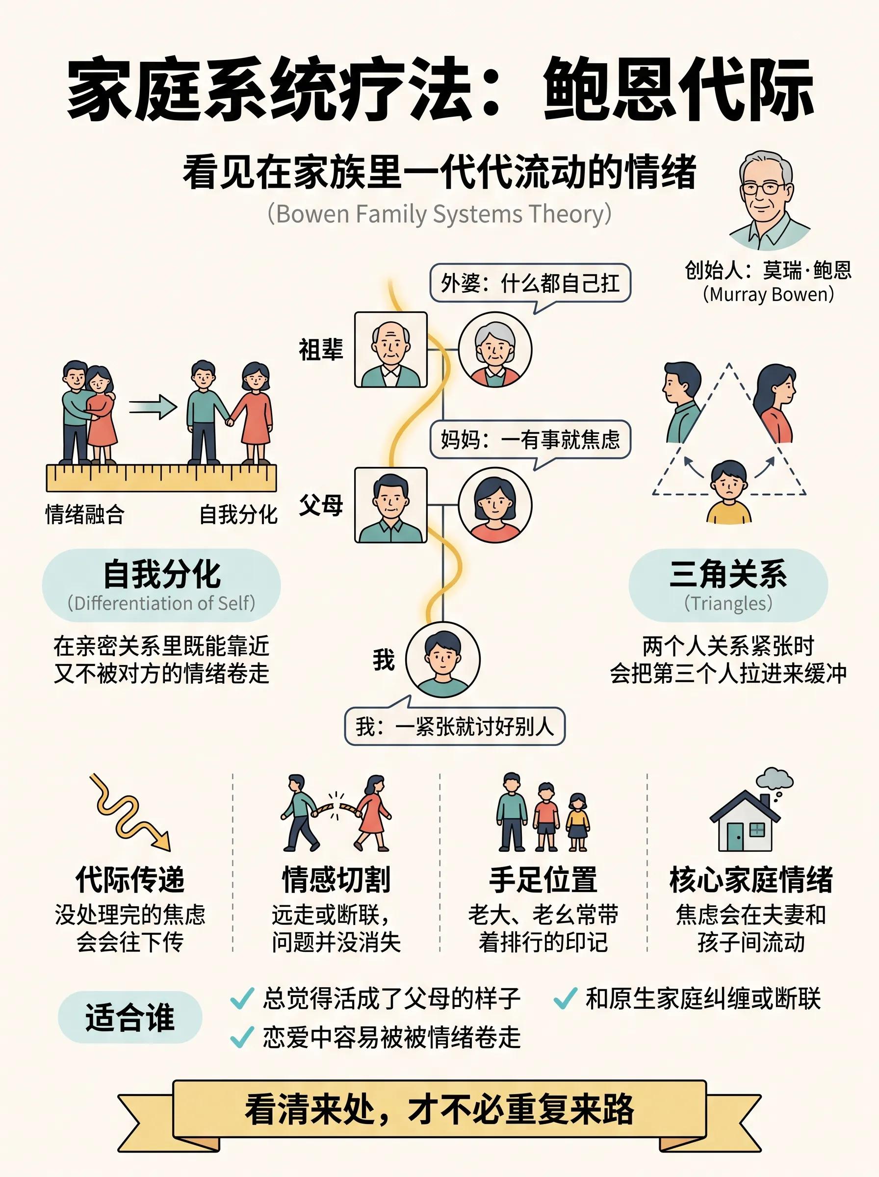 十张图读懂「家庭系统疗法」