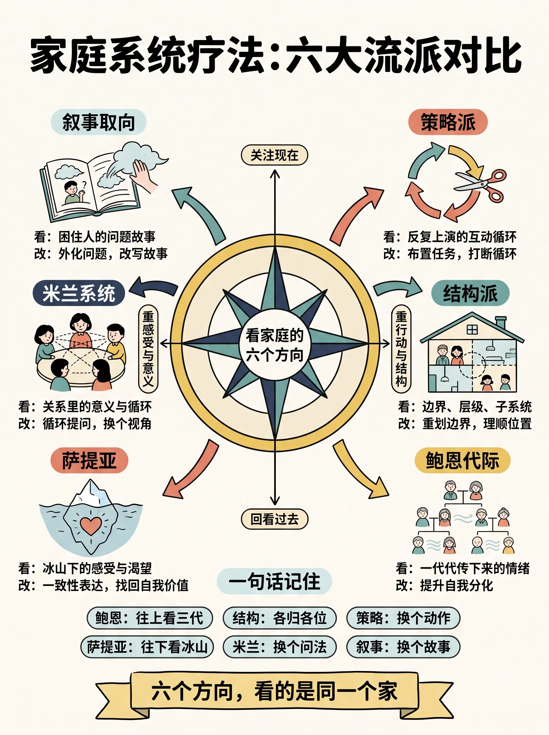 十张图读懂「家庭系统疗法」