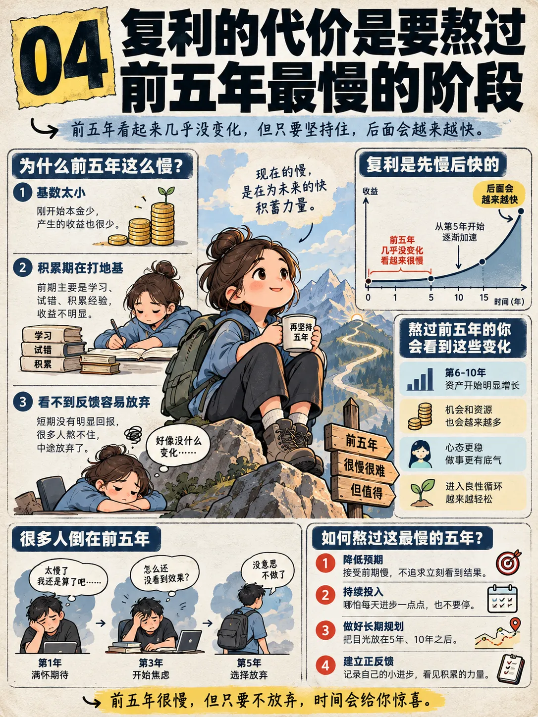 赚钱的本质不是拼命，是让💰替你”滚雪球”