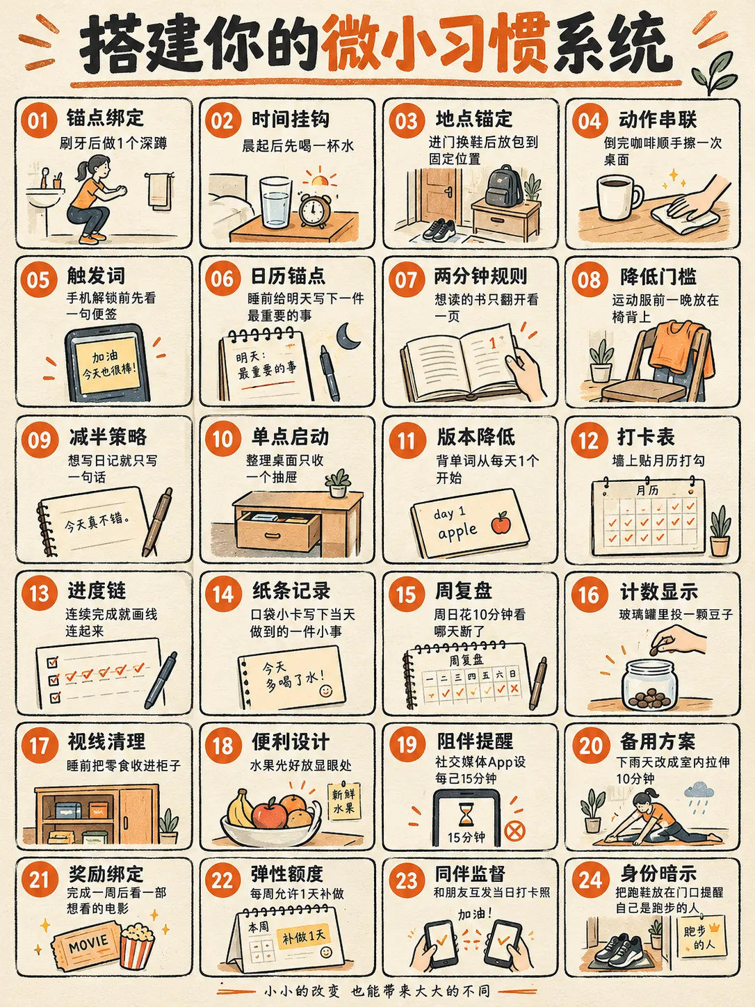 搭建你的微小习惯系统｜成长不靠爆发✨