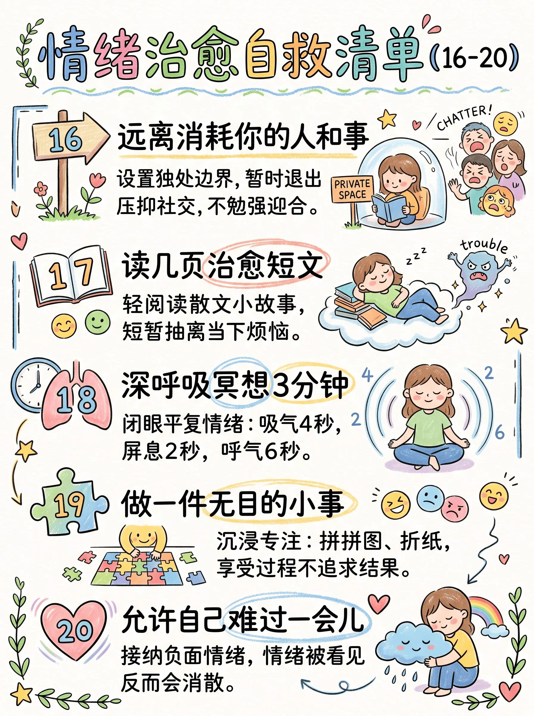 向内安顿☁️｜给自己的情绪治愈清单