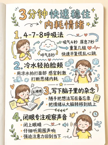 内耗急救法🌱｜3分钟快速稳住情绪-沐光橙香