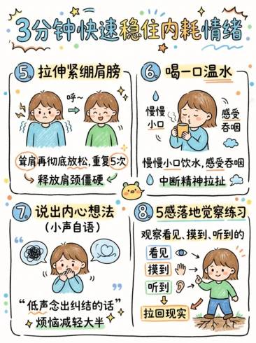 内耗急救法🌱｜3分钟快速稳住情绪-沐光橙香
