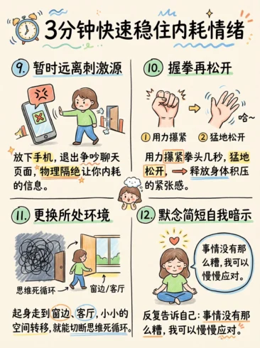 内耗急救法🌱｜3分钟快速稳住情绪-沐光橙香