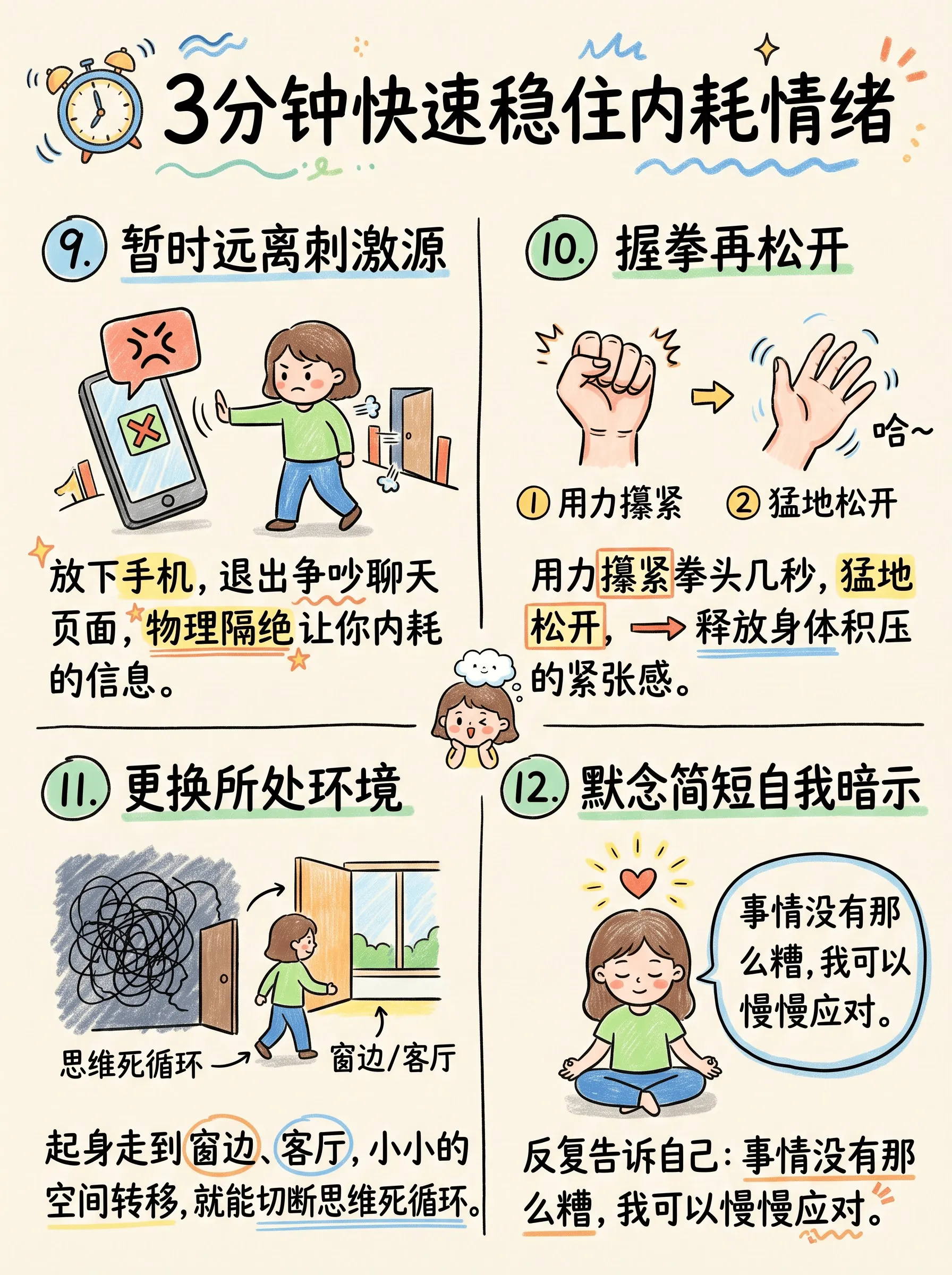 内耗急救法🌱｜3分钟快速稳住情绪