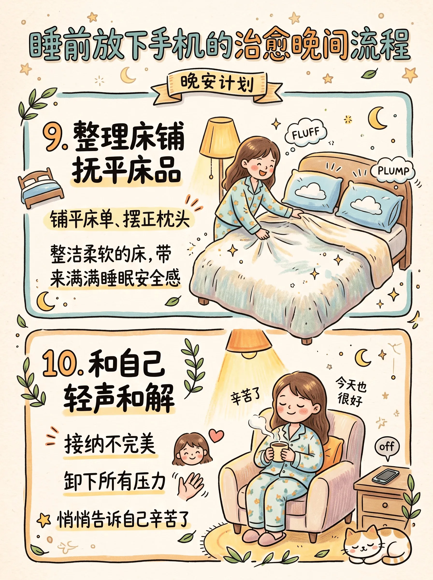 睡前放下手机的治愈晚间流程🕰