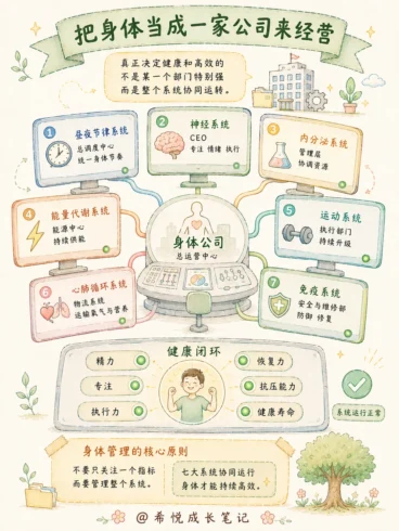 把身体当成一家公司来经营🏢-沐光橙香
