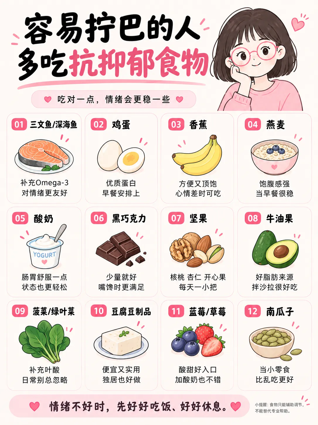 容易拧巴的人多吃抗抑郁食物(收藏版)