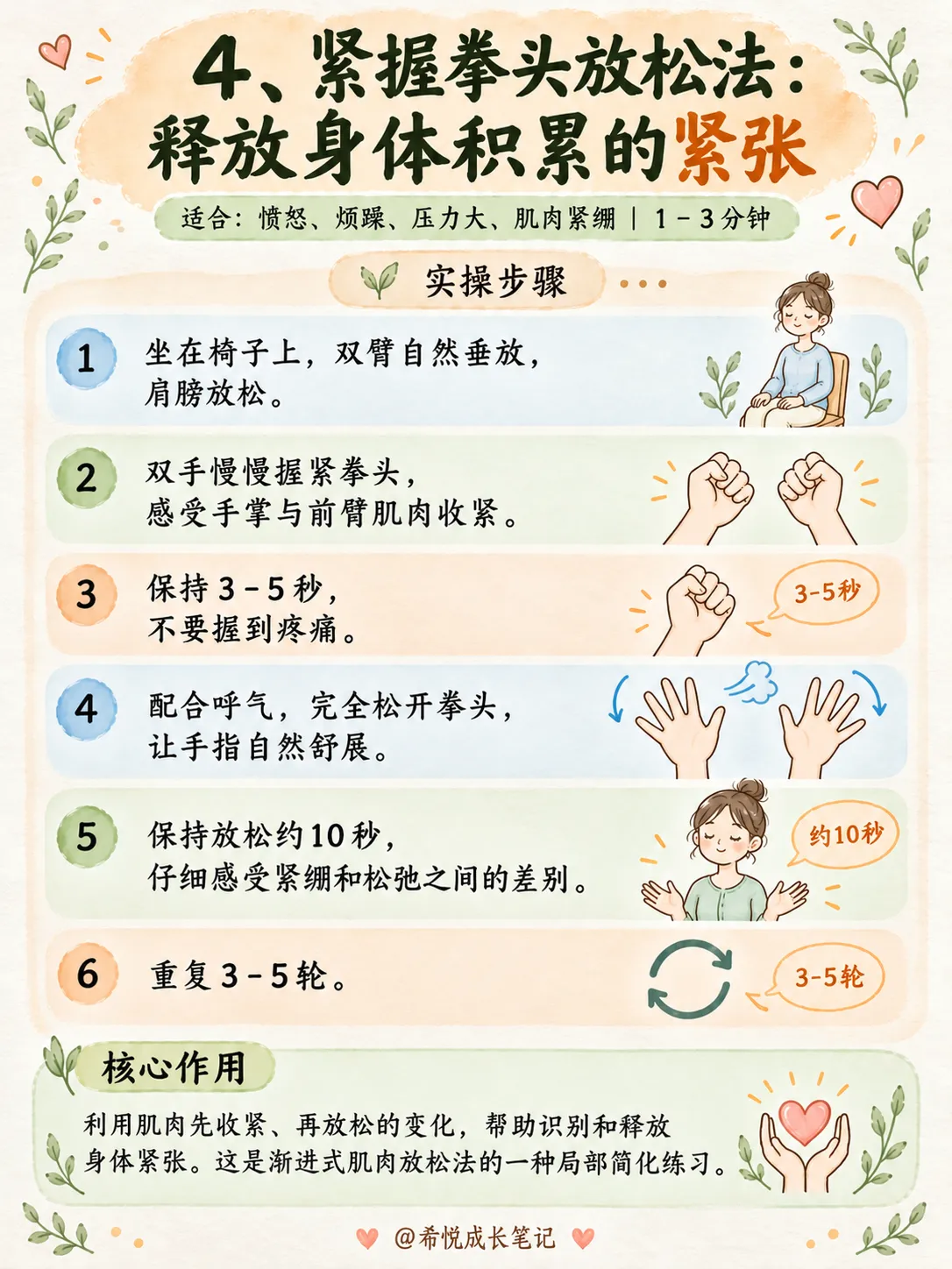 10个自我疗愈小练习，做情绪稳定的大人