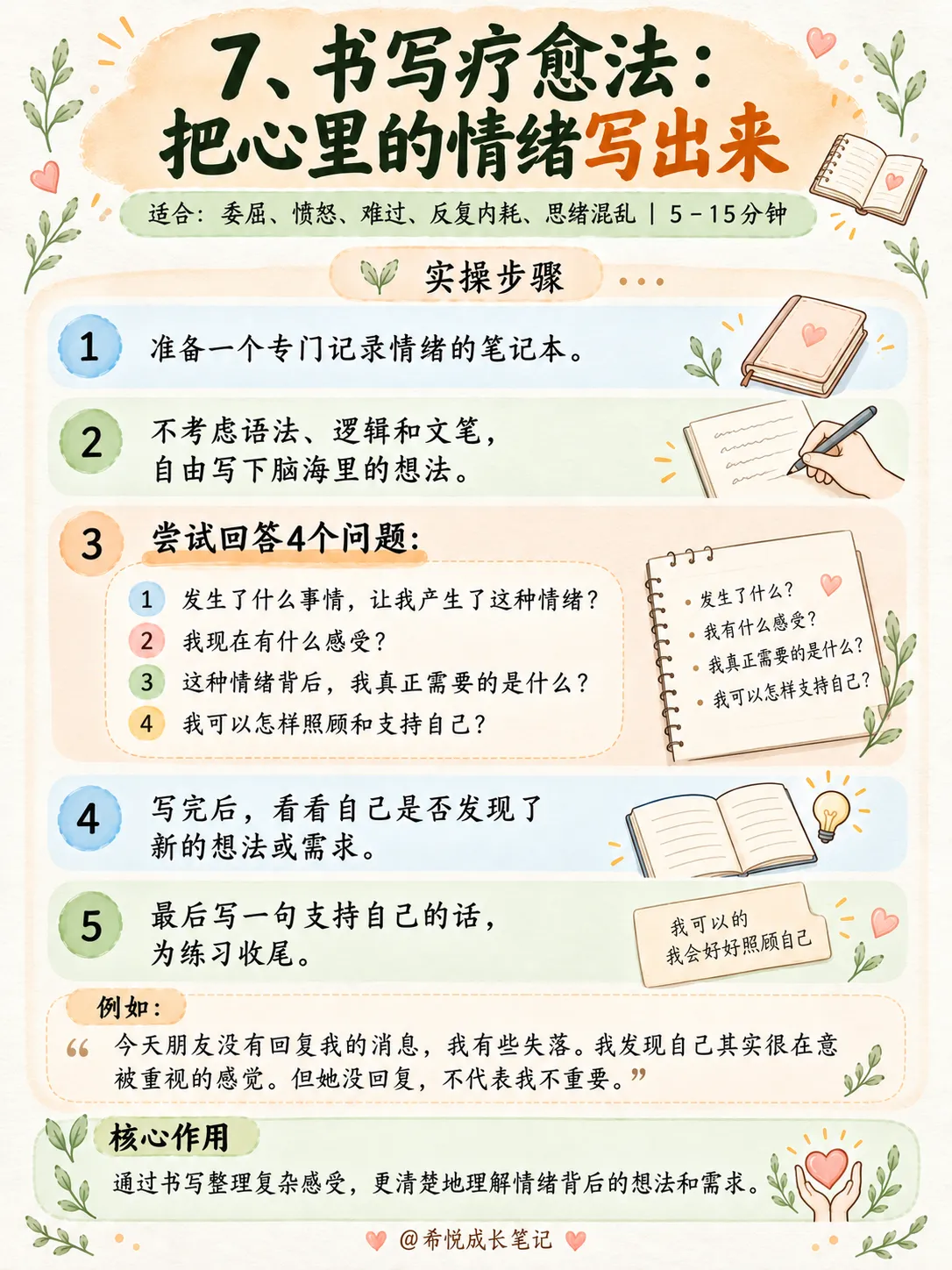 10个自我疗愈小练习，做情绪稳定的大人