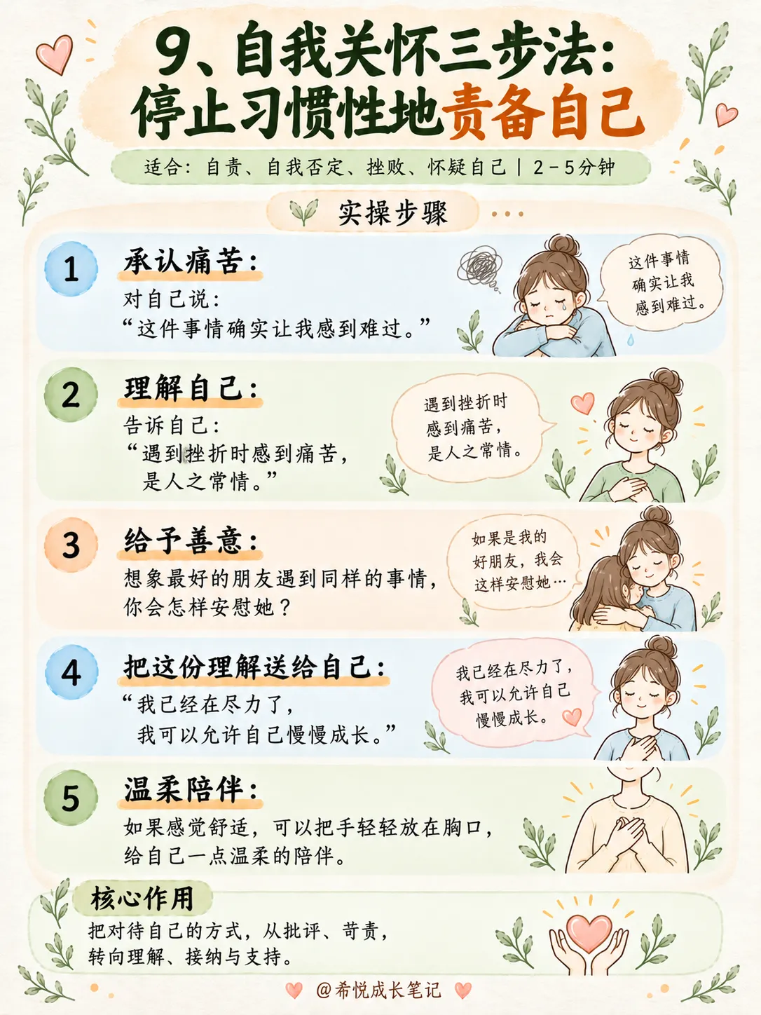 10个自我疗愈小练习，做情绪稳定的大人