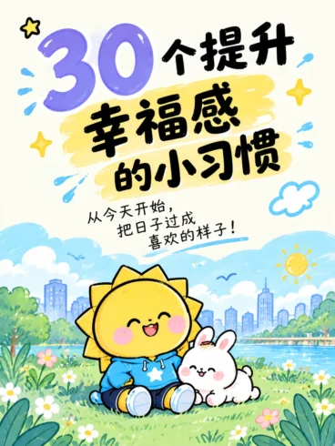 生活不必太用力！30个让自己开心的小习惯-沐光橙香