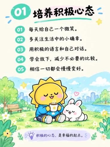 生活不必太用力！30个让自己开心的小习惯-沐光橙香