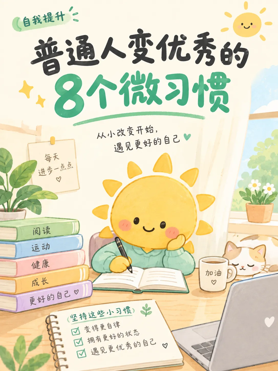 从今天开始,让自己一点点变优秀🌱