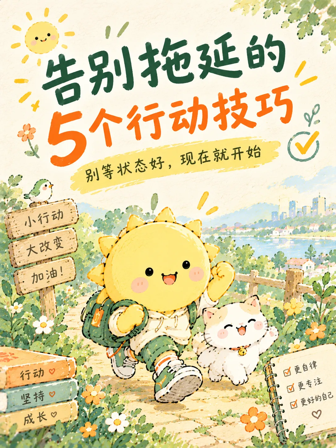 告别拖延的5个行动技巧☀️
