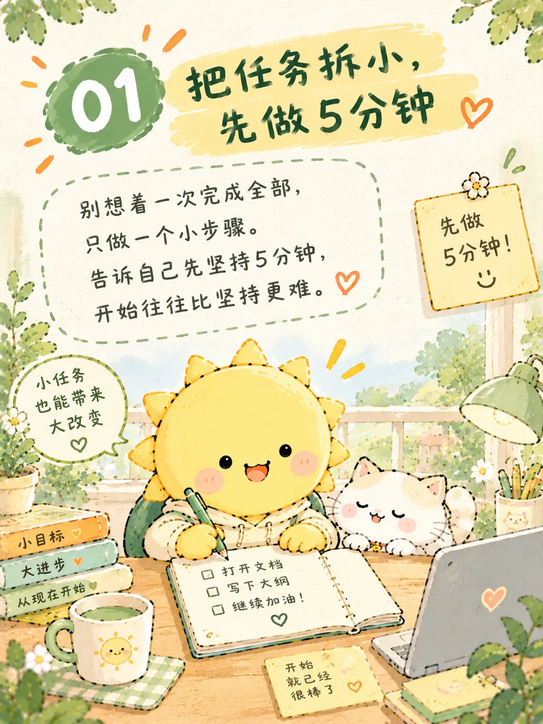 告别拖延的5个行动技巧☀️
