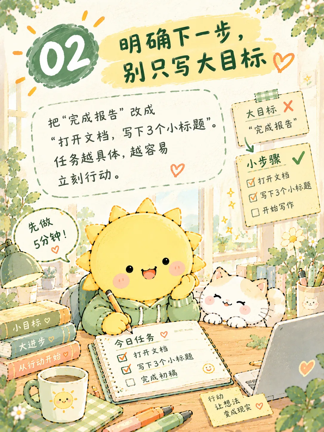 告别拖延的5个行动技巧☀️