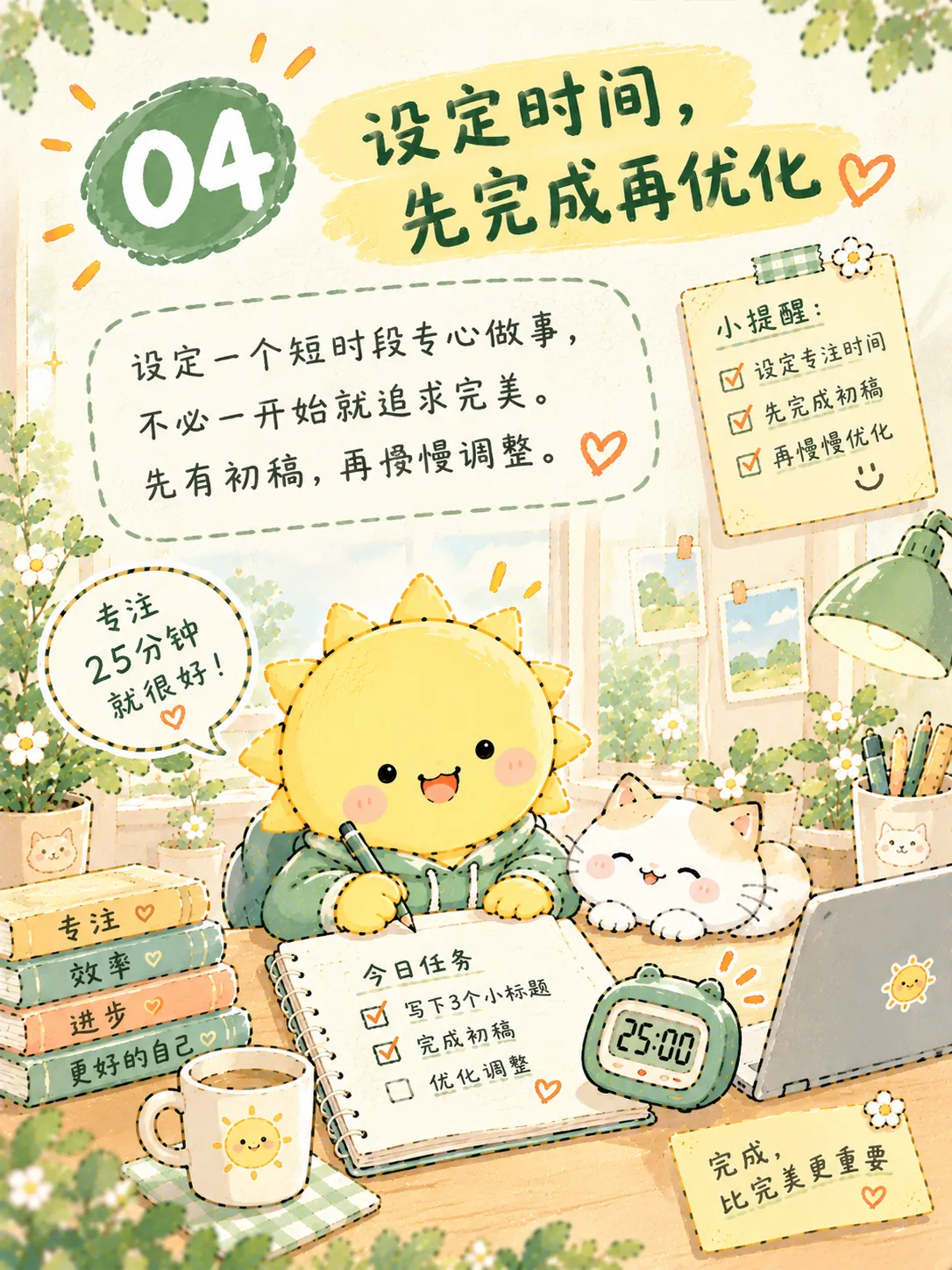 告别拖延的5个行动技巧☀️