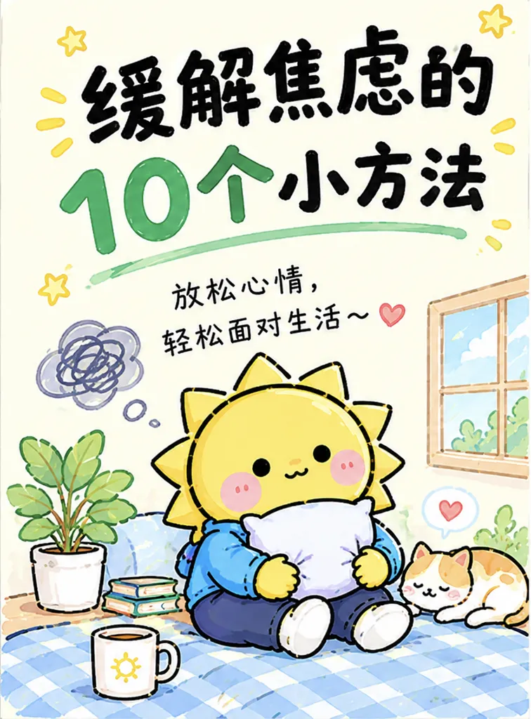 总是焦虑内耗?试试这10个小方法☀️