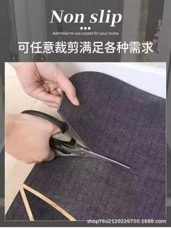 硅藻泥红色春节地垫马年2026入户门垫大门口脚垫吸水防滑硅胶地垫