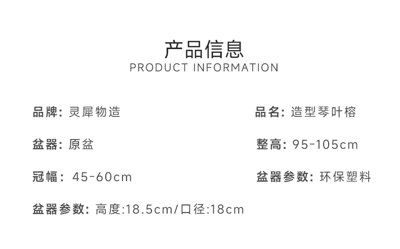 95-105cm双株造型琴叶榕室内外绿植四季常青好养耐阴可装饰客厅 95-105cm双株造型琴叶榕室内外绿植四季常青好养耐阴可装饰客厅