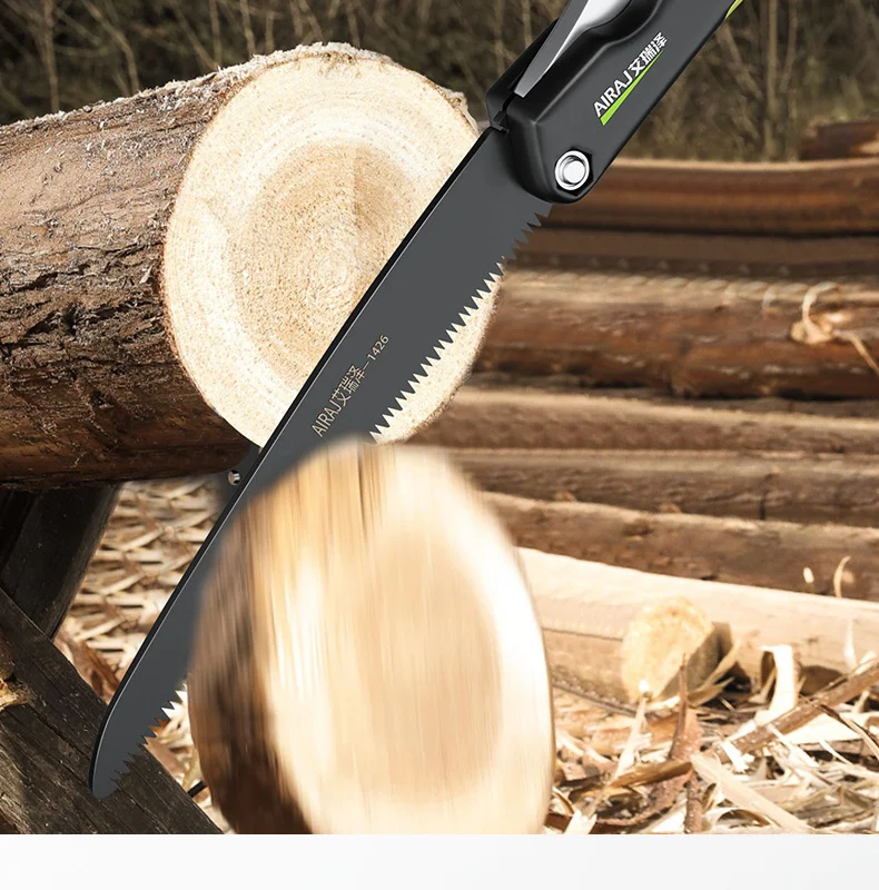 艾瑞泽折叠锯锰钢锯子锋利耐磨便携式木工专用手锯家用跨境代发
