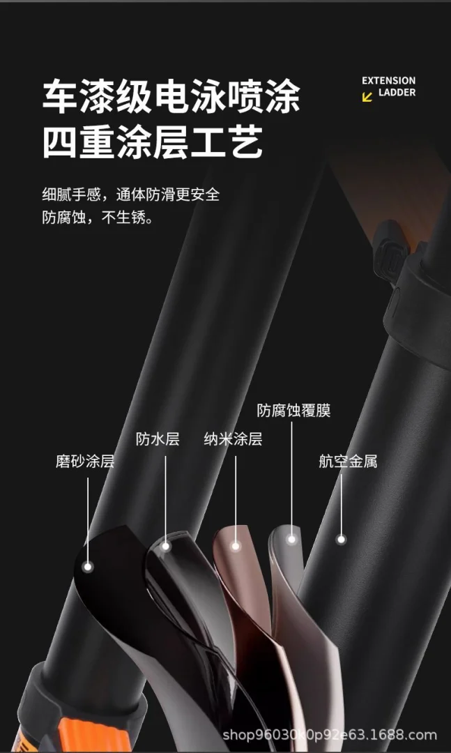 铝合金梯子直梯家用伸缩梯 多功能关节人字梯工程铝梯折叠梯直梯