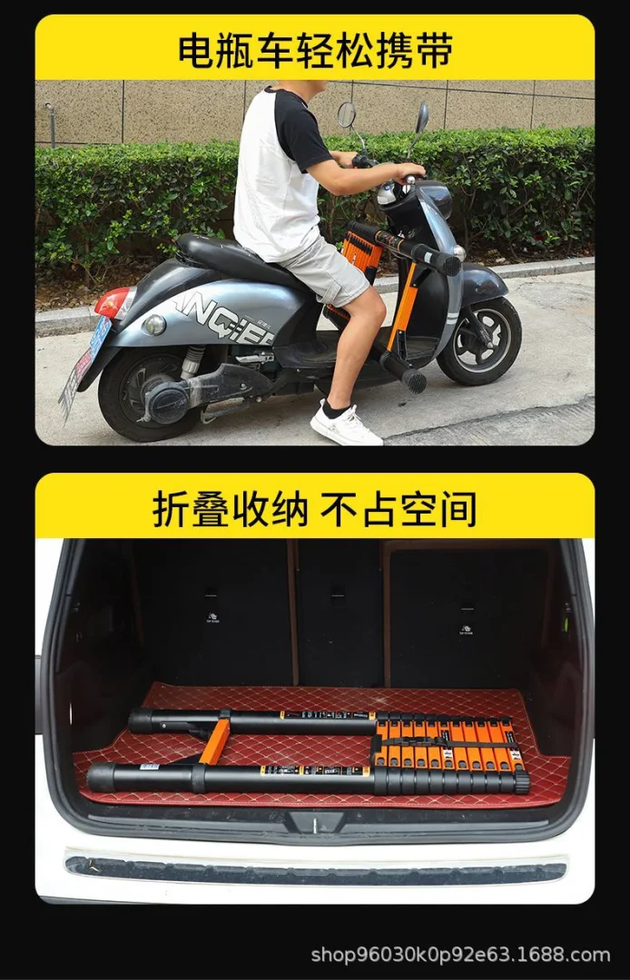 铝合金梯子直梯家用伸缩梯 多功能关节人字梯工程铝梯折叠梯直梯