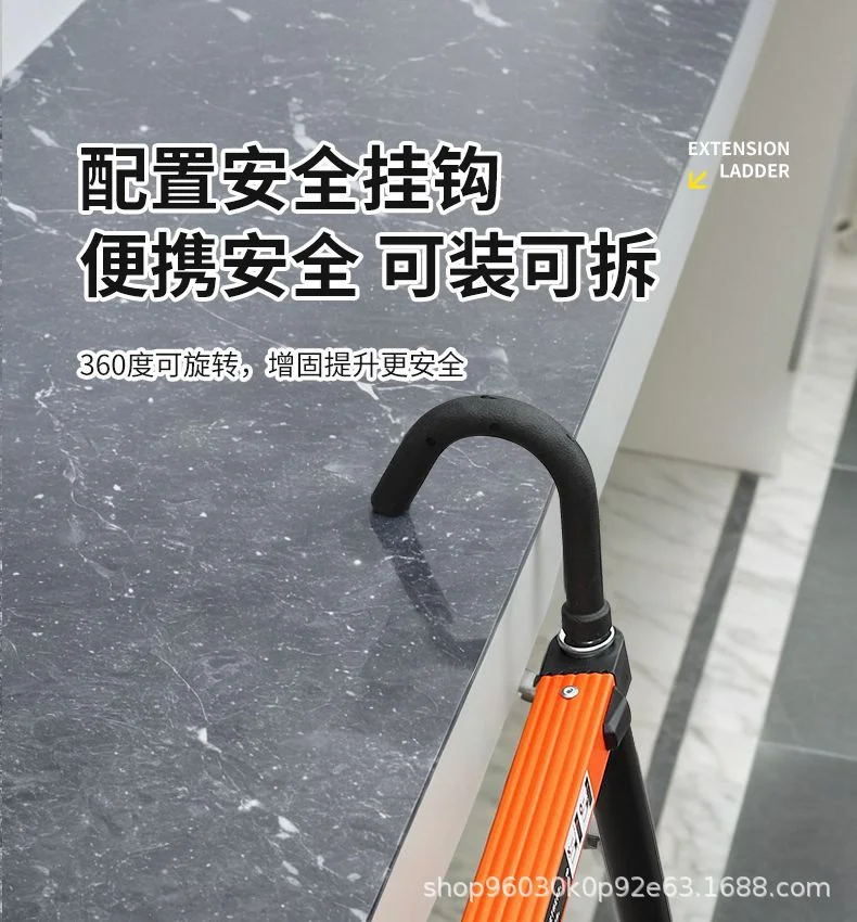 铝合金梯子直梯家用伸缩梯 多功能关节人字梯工程铝梯折叠梯直梯