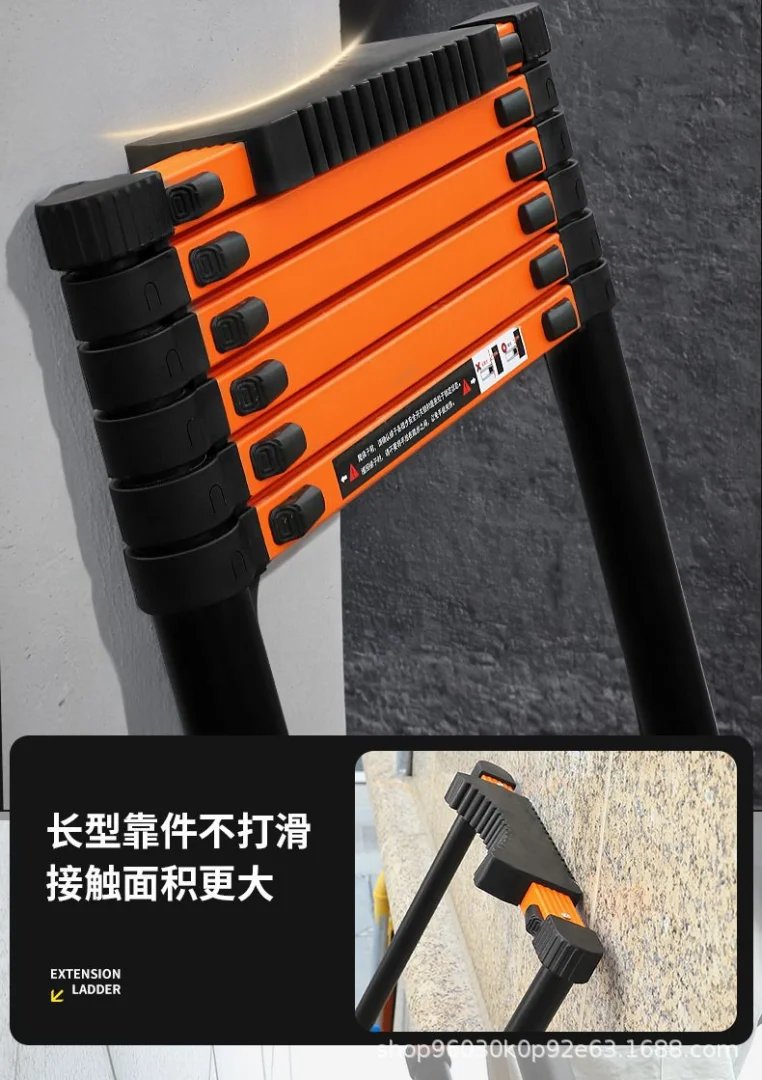 铝合金梯子直梯家用伸缩梯 多功能关节人字梯工程铝梯折叠梯直梯
